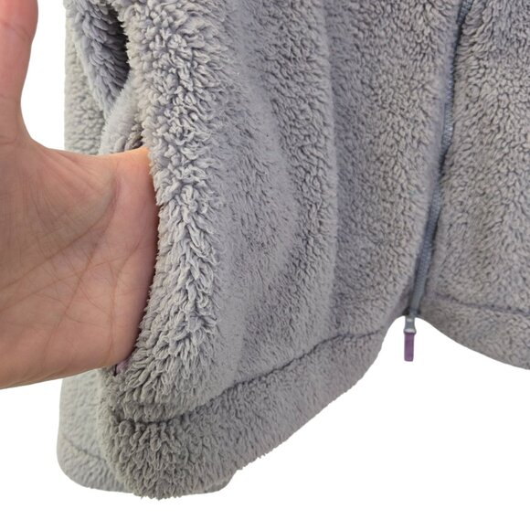 Free People Movement Oversized Faux Fur Cropped Full Zip Jacket Size Small - Picture 6 of 8